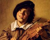 弗朗斯 哈尔斯 : Boy Playing A Violin
